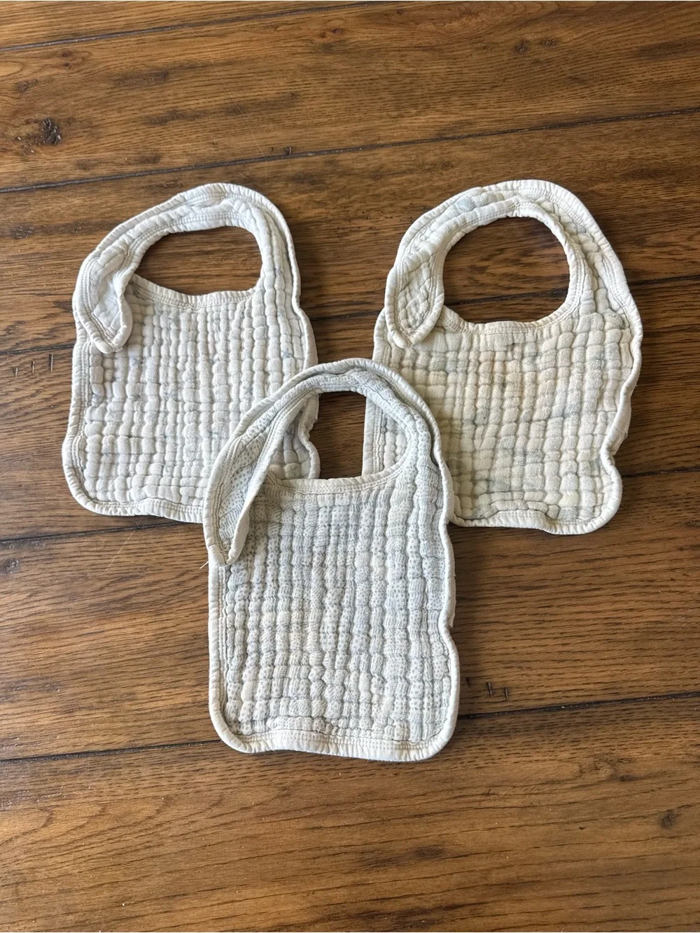 Set of 3 Aden + Anais Traditional Quilted Muslin Baby Bibs in Whales